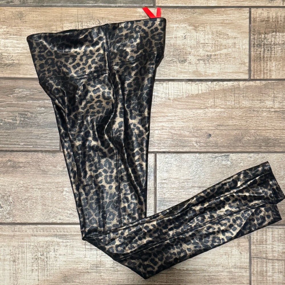 Euc Spanx Metallic Leopard Print Size Small - image 1